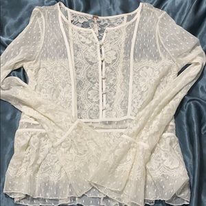 LIKE NEW | Free People | Penelope Peplum Blouse |S